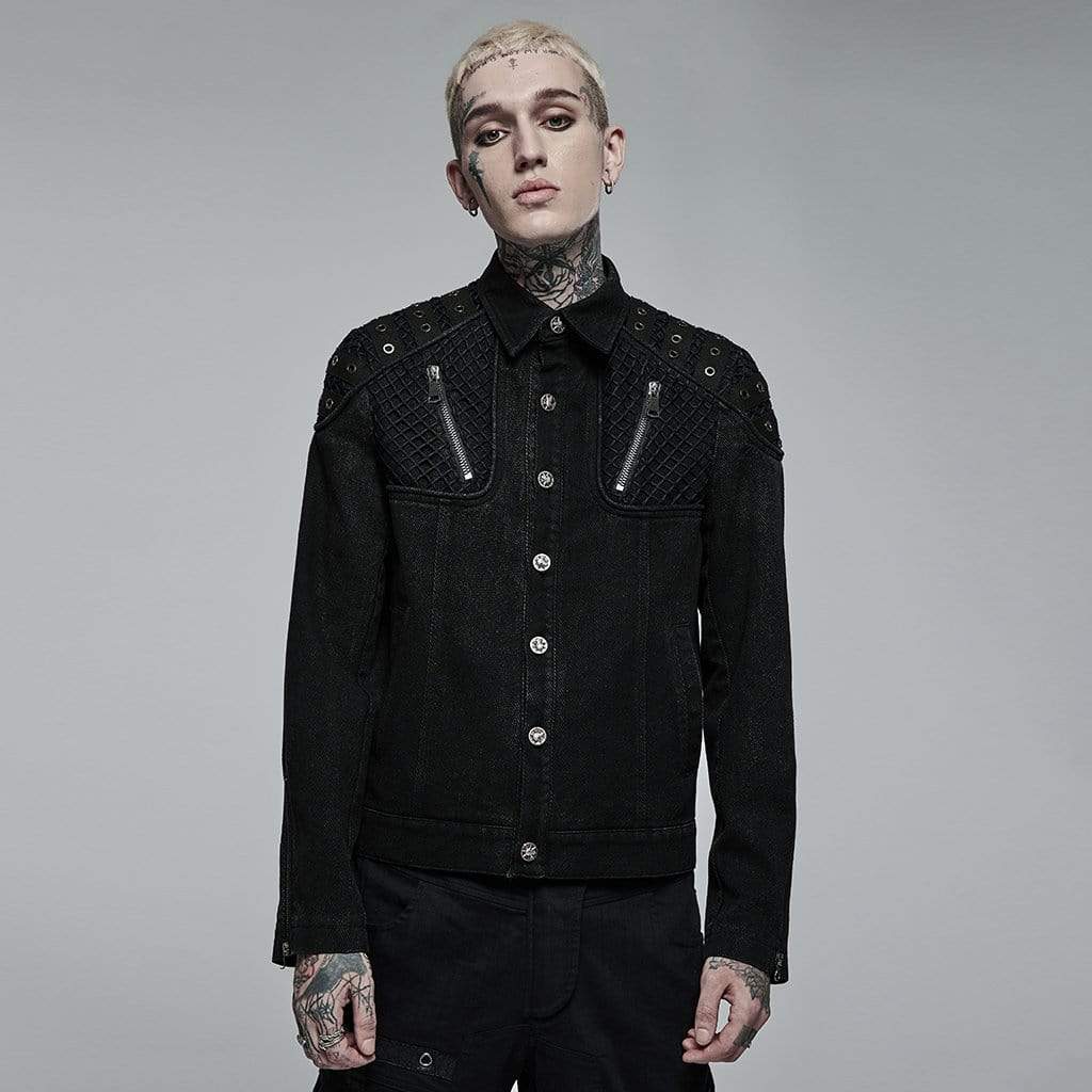 Oiefeen Giacca Lunga Con Cappuccio Per Uomo - Stile Gotico Punk - Mantello In Misto Poliestere Per Halloween E Feste