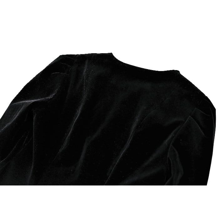 Darkinlove Women's Gothic Applique Two‑Tone Zipper Velvet Tailcoat Jacket
