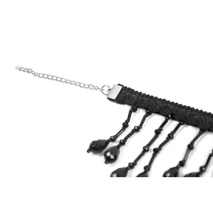 Darkinlove Women's Gothic Beaded Tassels Choker