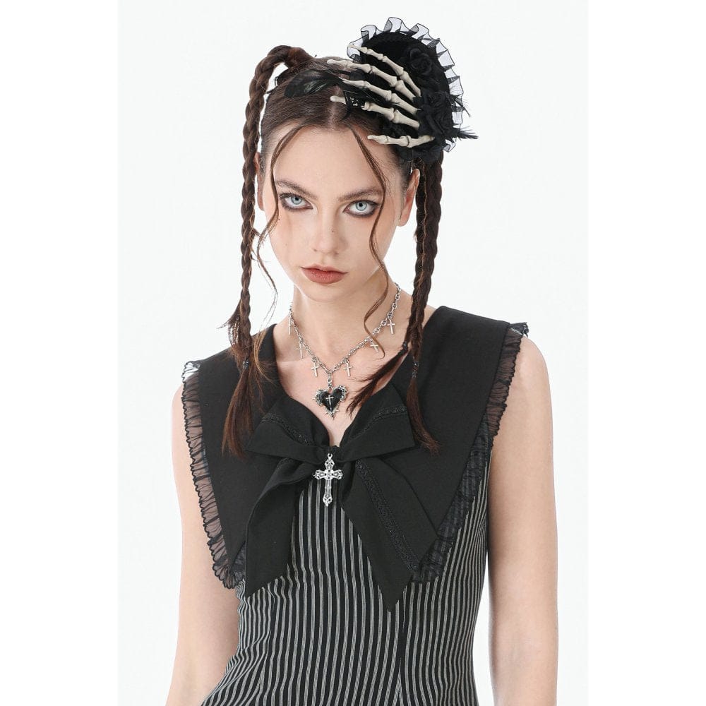 Darkinlove Women's Gothic Beaded Tassels Choker