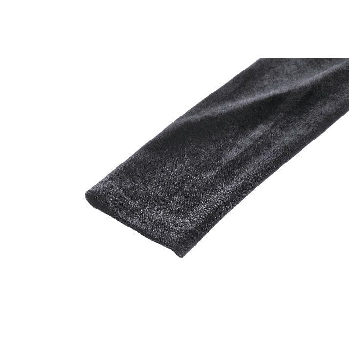 Darkinlove Women's Gothic Cutout Side Slit Velvet Party Dress