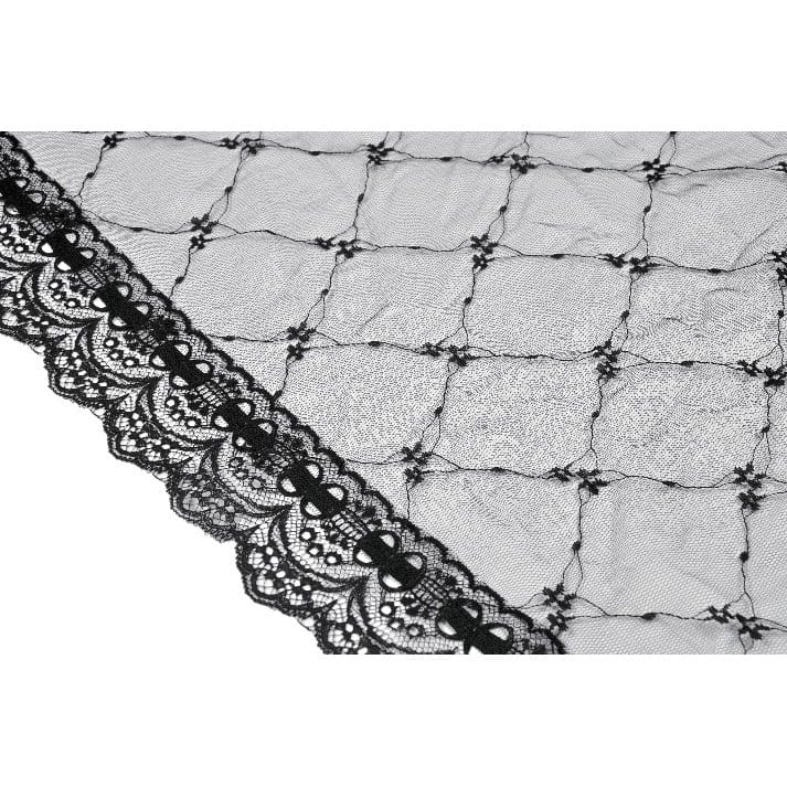 Darkinlove Women's Gothic Diamond Lace Splice Layered Tutu Skirt