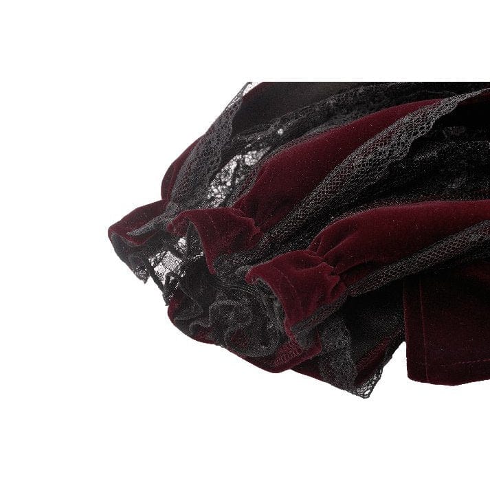 Darkinlove Women's Gothic Doll Collar Velvet Cape