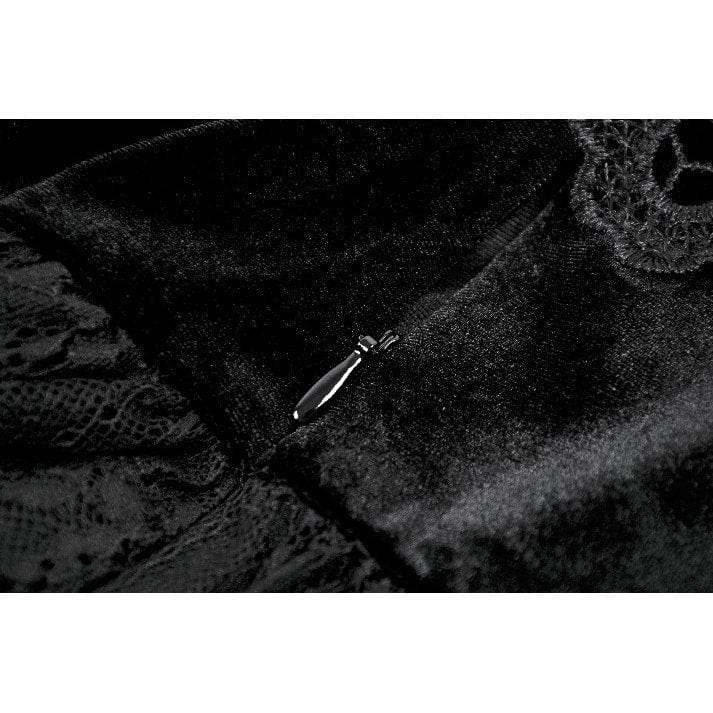 Darkinlove Women's Gothic Embroidered High-Waist Layered Cake Skirt