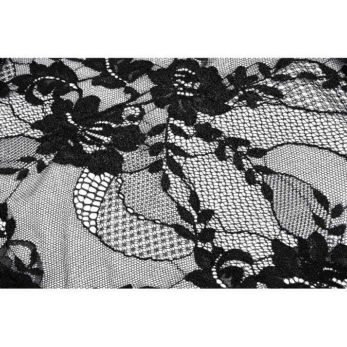 Darkinlove Women's Gothic Floral Flare Sleeve Mesh Lace Cape