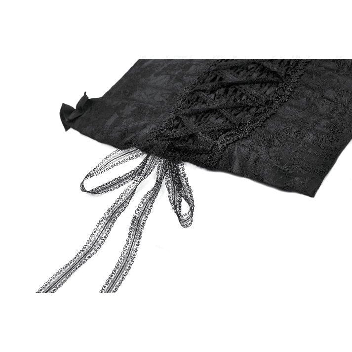 Darkinlove Women's Gothic Floral Jacquard Tank Top