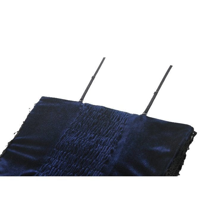 Darkinlove Women's Gothic Floral Multilayered Lace High/Low Slip Dress