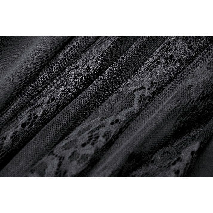 Darkinlove Women's Gothic Heart Embroidered High-waisted Skirt