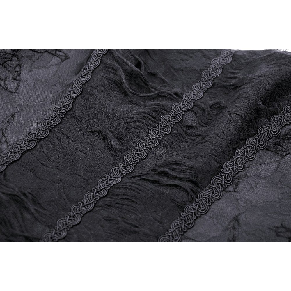 Darkinlove Women's Gothic Irregular Lace Splice Dress