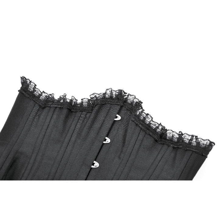 Darkinlove Women's Gothic Irregular Lace-up Underbust Corset