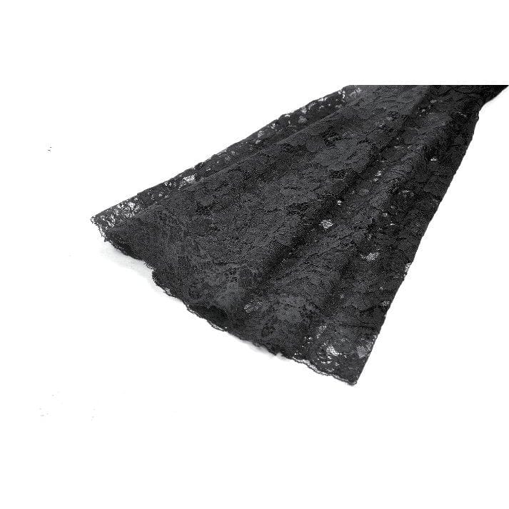 Darkinlove Women's Gothic Jacquard Floral Lace Sleeved Dress