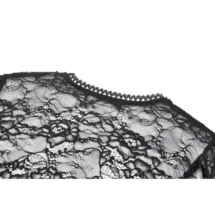 Darkinlove Women's Gothic Lace Flared Sleeved Cape