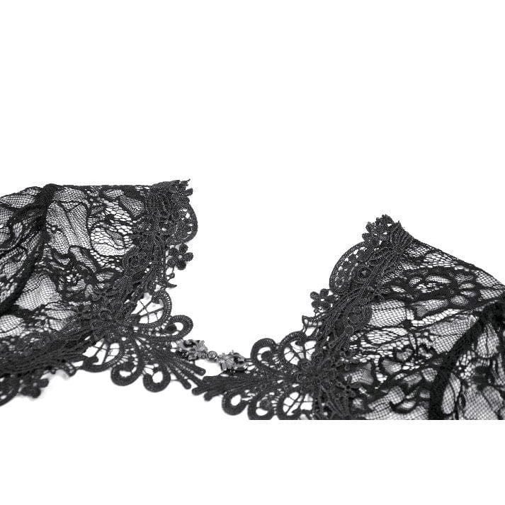 Darkinlove Women's Gothic Lace Flared Sleeved Cape