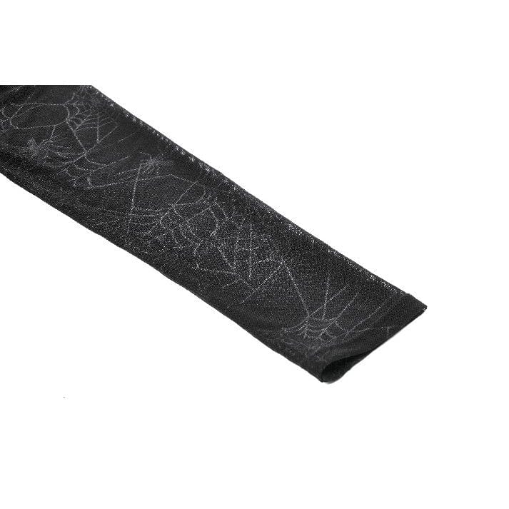 Darkinlove Women's Gothic Lace-up Spiderweb Witch Dress