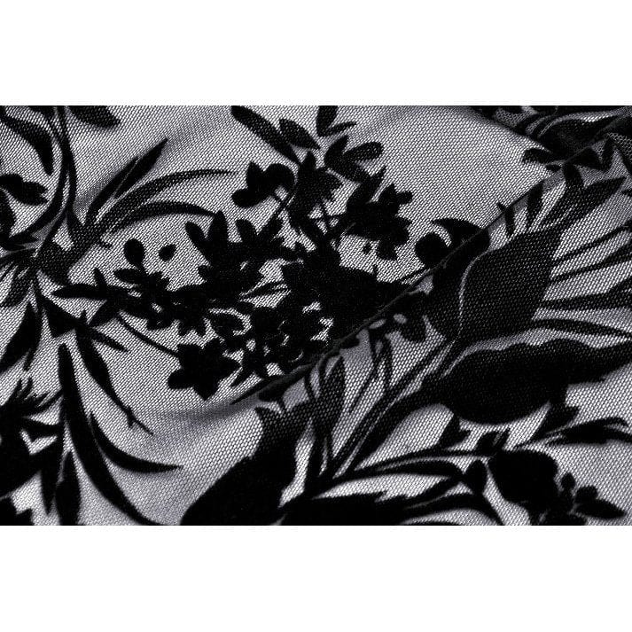 Darkinlove Women's Gothic Layered Ruffled Lace Shirt