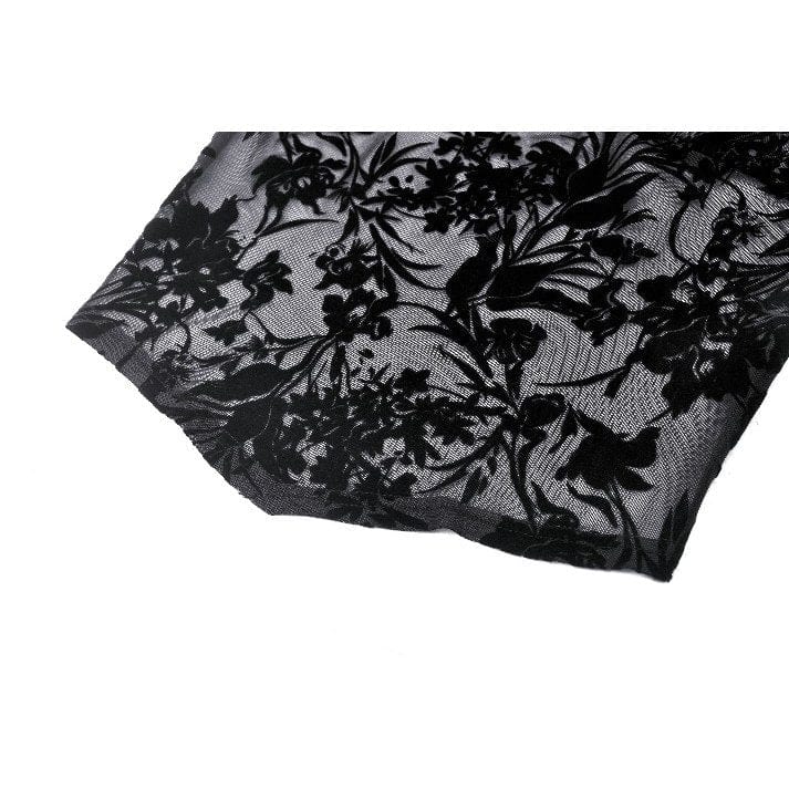 Darkinlove Women's Gothic Layered Ruffled Lace Shirt