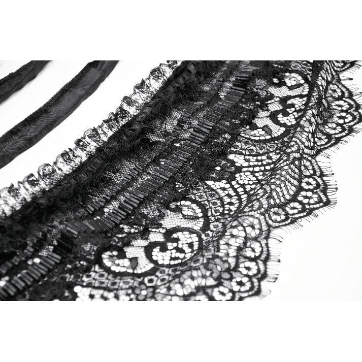 Darkinlove Women's Gothic Multi-Layered Lace Boning Petticoat