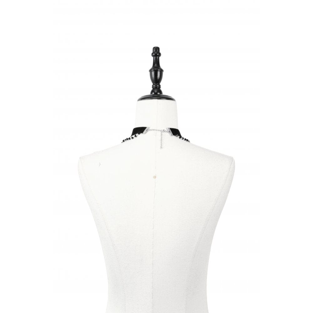 Darkinlove Women's Gothic Multilayered Velvet Choker