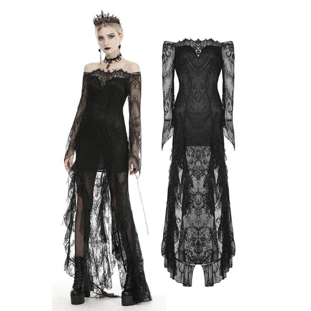 Darkinlove Women's Gothic Off-shoulder Lace Dresses