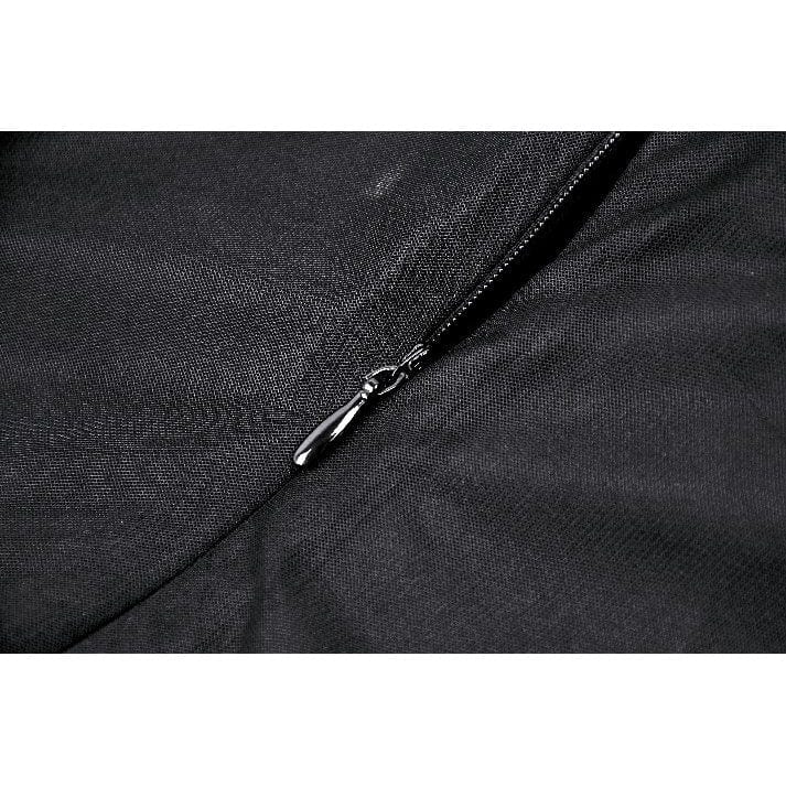 Darkinlove Women's Gothic Off-the-Shoulder Lace Splice Ball Gown Dress