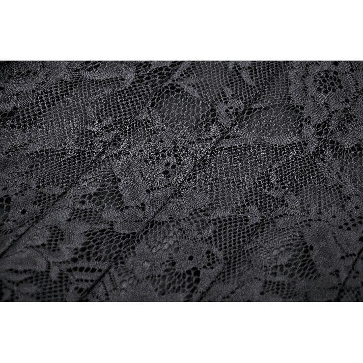 Darkinlove Women's Gothic Off-the-Shoulder Ruffled Lace Splice Prom Dress