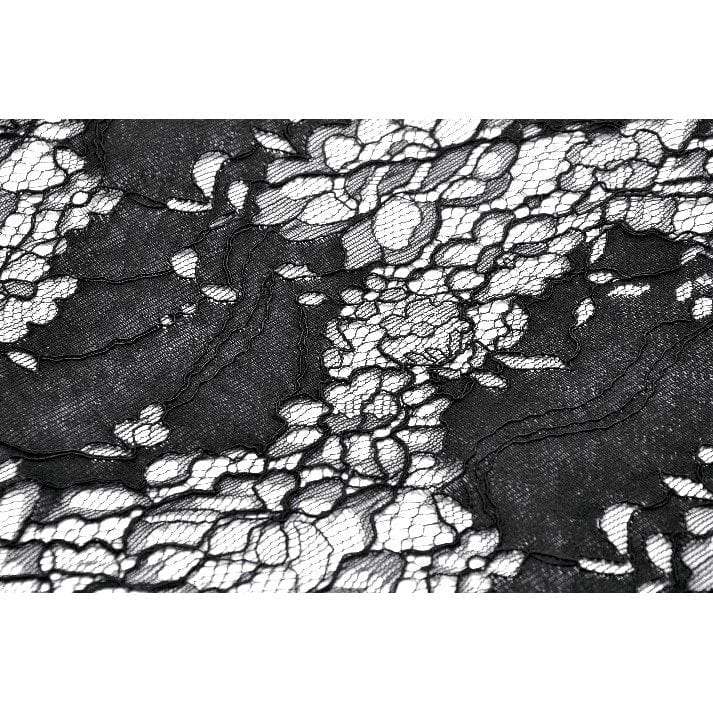 Darkinlove Women's Gothic Puff Sleeved Two-piece Lace Maxi Dress