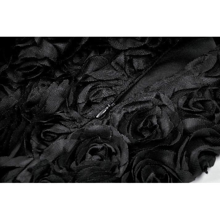 Darkinlove Women's Gothic Rose Lace-Trimmed Shorts