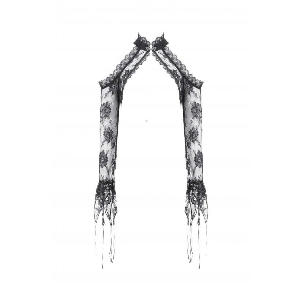 Darkinlove Women's Gothic Sheer Floral Lace Shrug