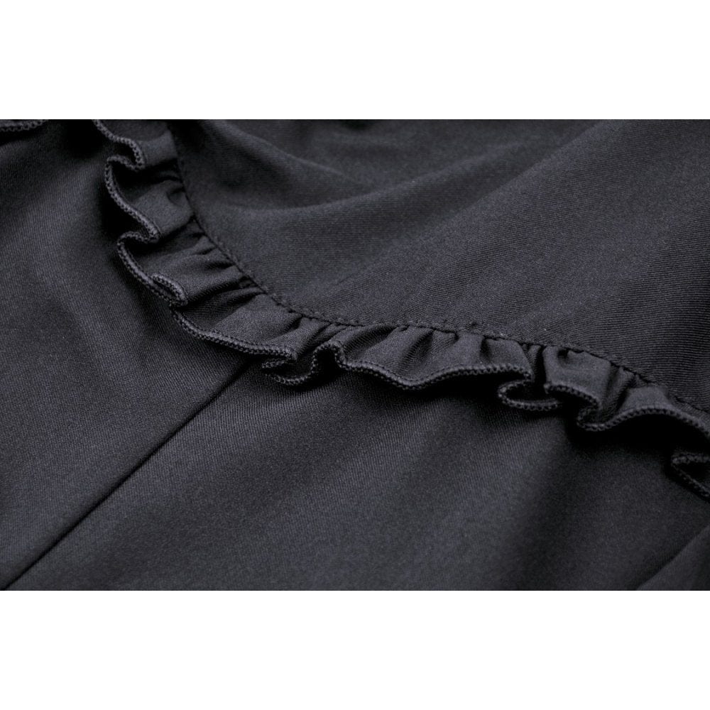 Darkinlove Women's Gothic Strappy Off Shoulder Dress