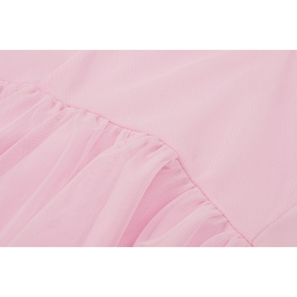 Darkinlove Women's Lolita Puff Sleeved Dress with Detachable Collar