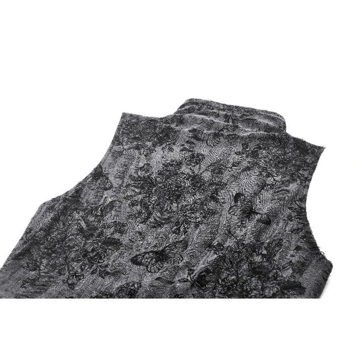 Darkinlove Women's Punk Big Pin Ripped Tank Top