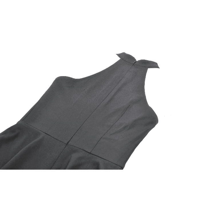 Darkinlove Women's Punk Buckle Straps Zippers Halter Dress