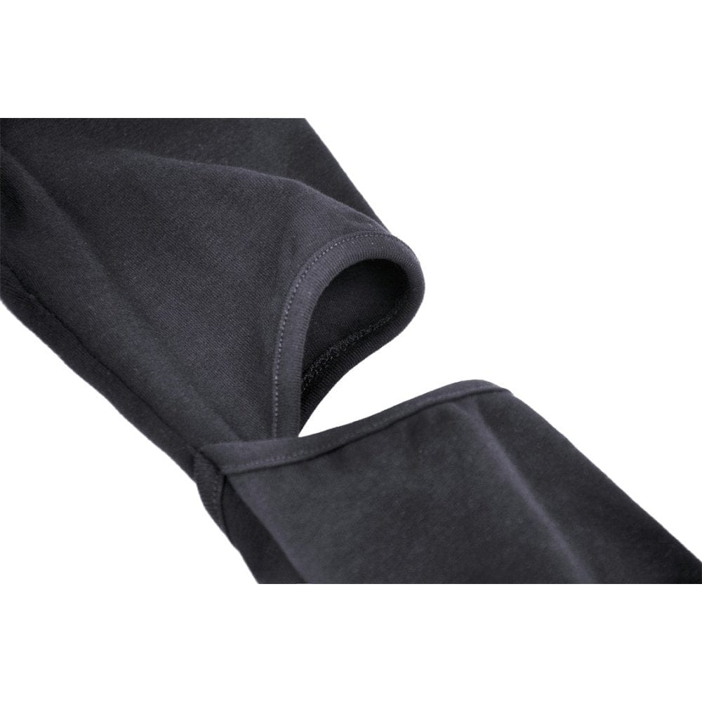 Darkinlove Women's Punk Cutout Eyelet Crop Top with Ripped Hood