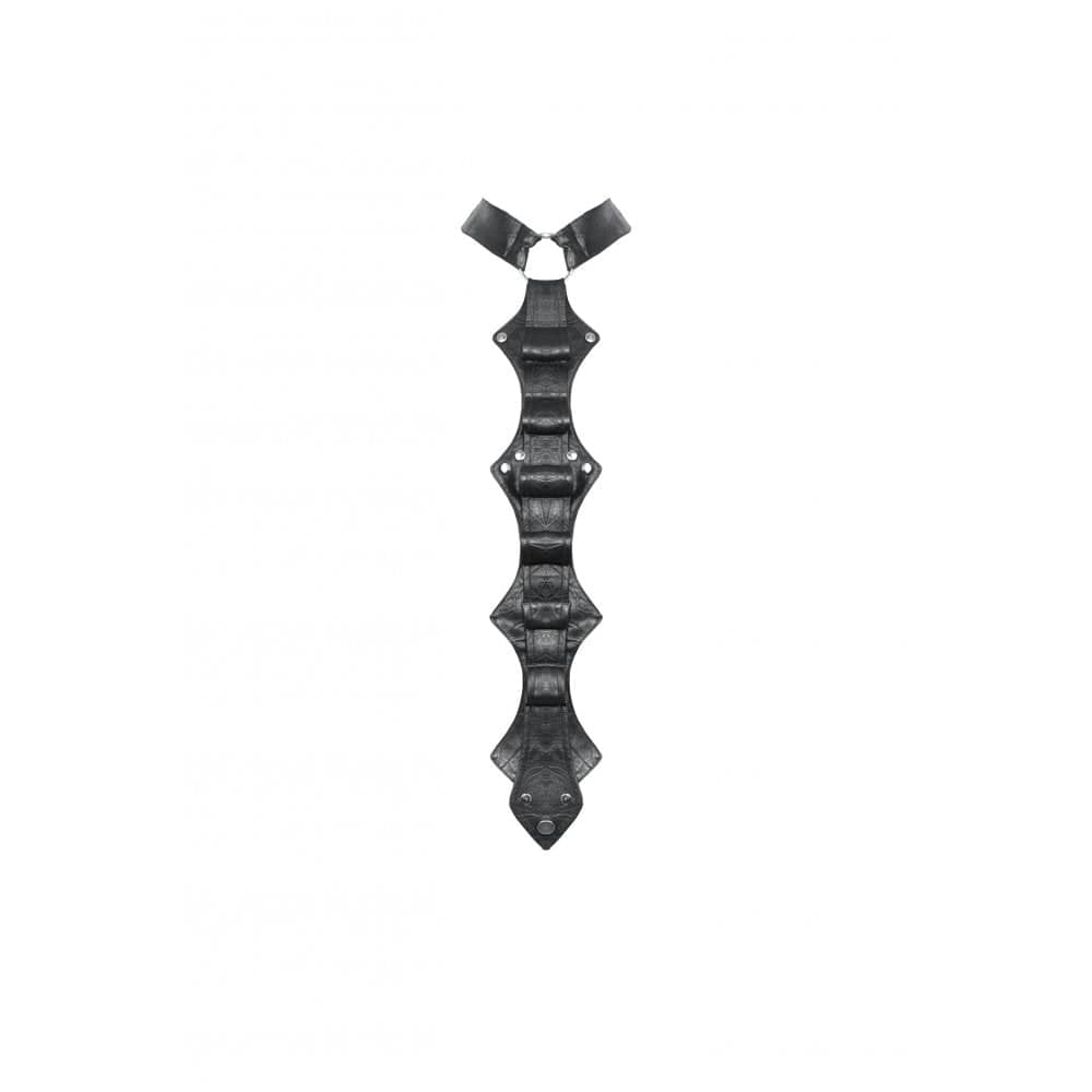 Darkinlove Women's Punk Irregular Faux Leather Necktie