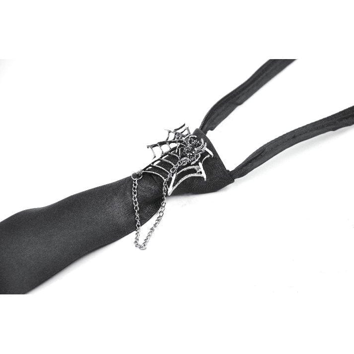 Darkinlove Women's Punk Metal Chain Necktie