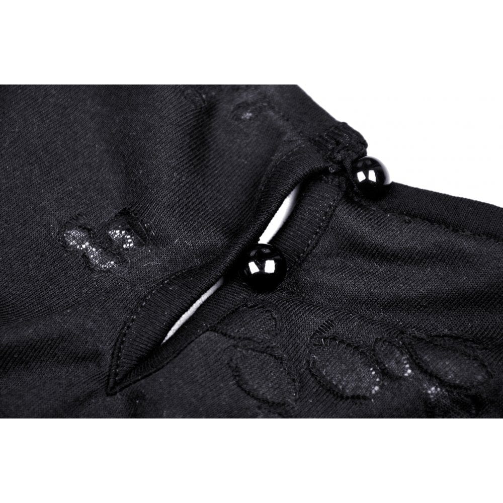 Darkinlove Women's Punk Rock Ripped Halterneck Tank Top