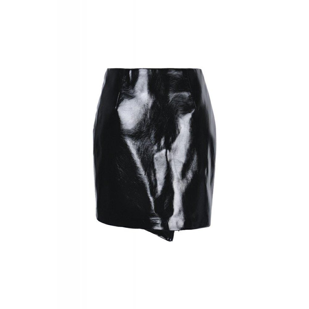 Darkinlove Women's Punk Shining Irregular PU Short Butt-hugging Skirts