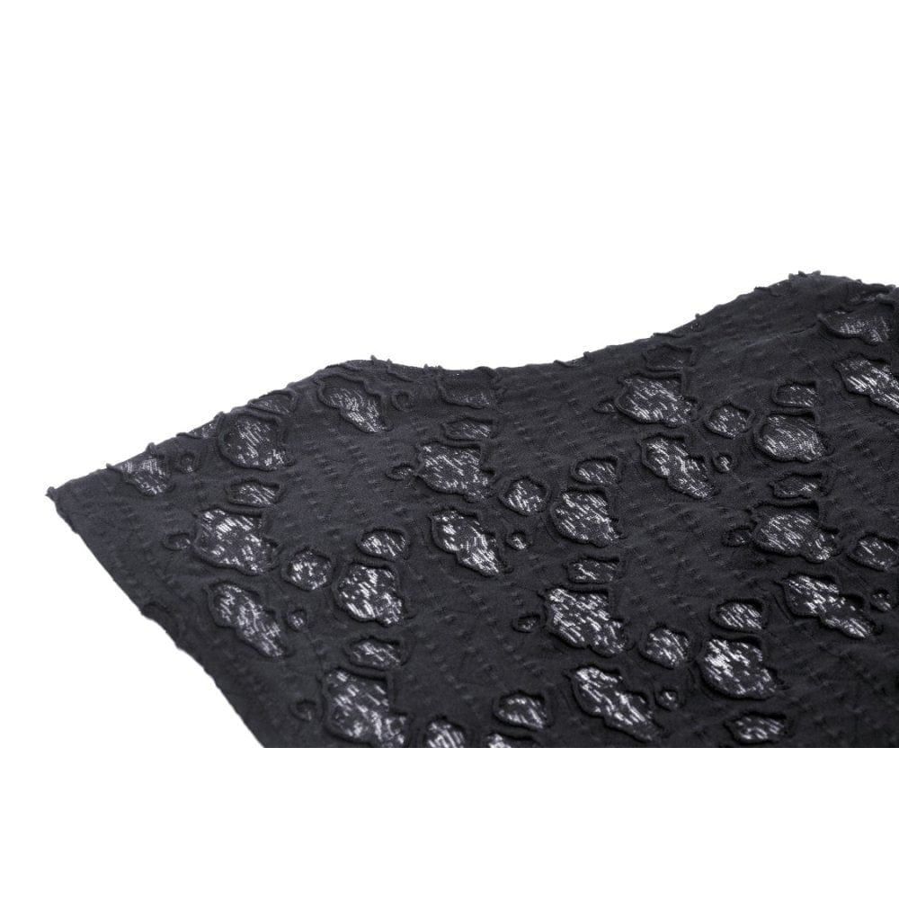 Darkinlove Women's Punk Turtleneck Strappy Ripped Bodysuit