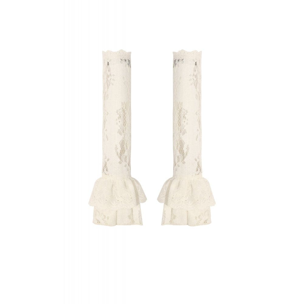 Darkinlove Women's Steampunk Lace Layered Arm Sleeves