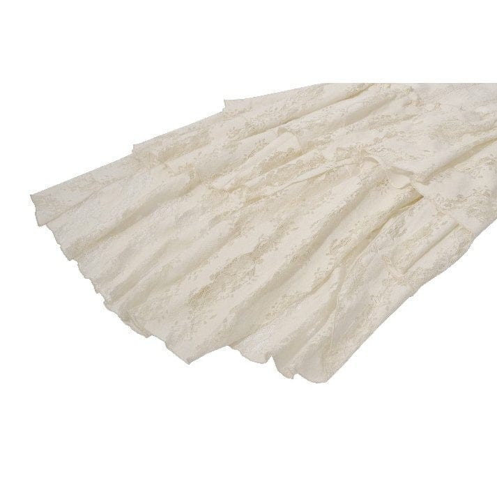 Darkinlove Women's Stempunk Asymmetric Layered Falbala Puff Short Sleeved Dress