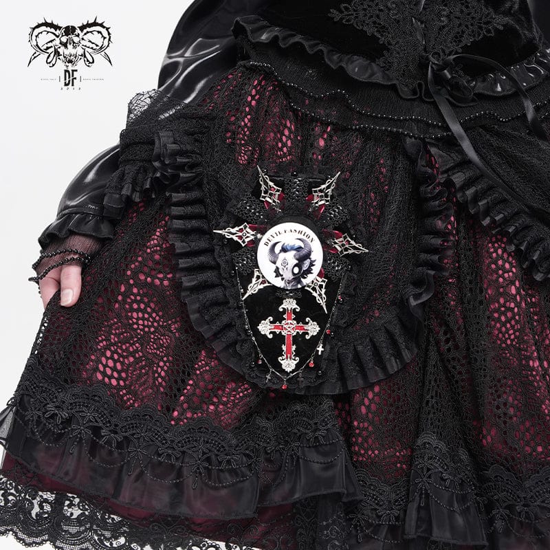 DEVIL FASHION Devil Fashion Hitt Pattern Brooch Badge