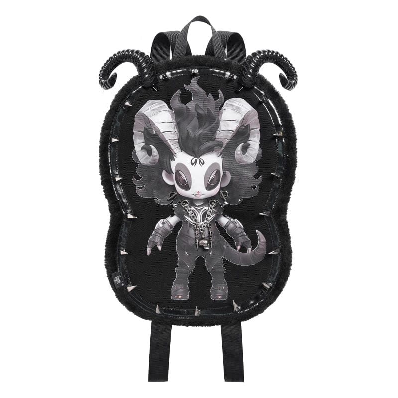 DEVIL FASHION Devil Fashion Lilimar Pattern Bag with Horns