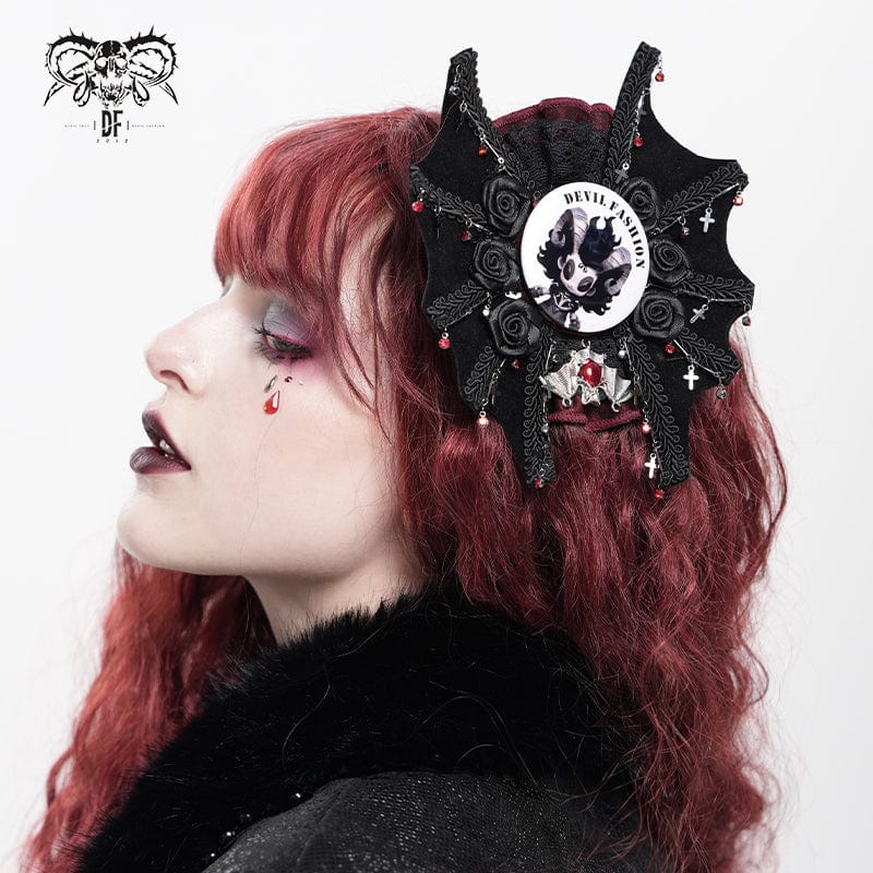 DEVIL FASHION Devil Fashion Lilimar Pattern Brooch Badge