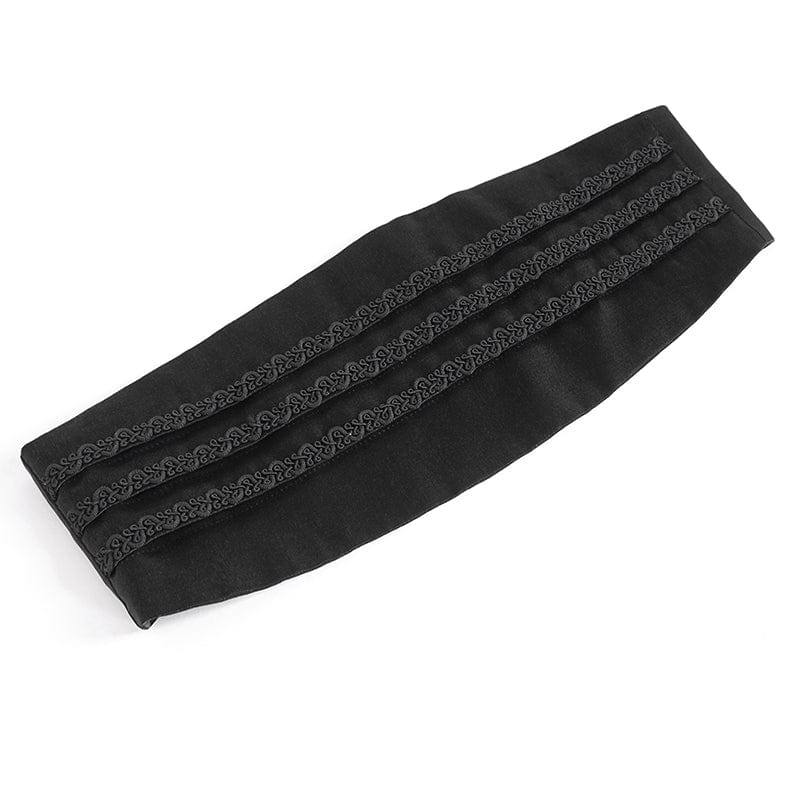 DEVIL FASHION Men's Gothic Braided Buckle Girdle