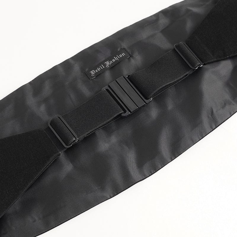 DEVIL FASHION Men's Gothic Braided Buckle Girdle