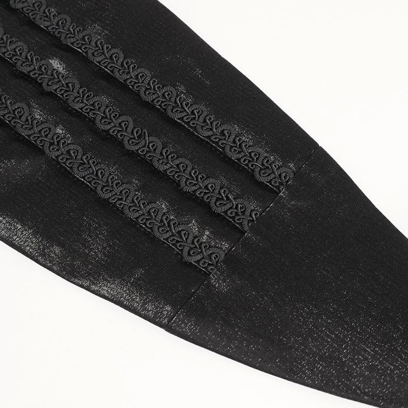 DEVIL FASHION Men's Gothic Braided Buckle Girdle