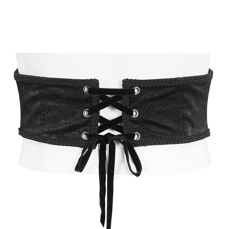 DEVIL FASHION Men's Gothic Irregular Multi-chain Zipper Girdle