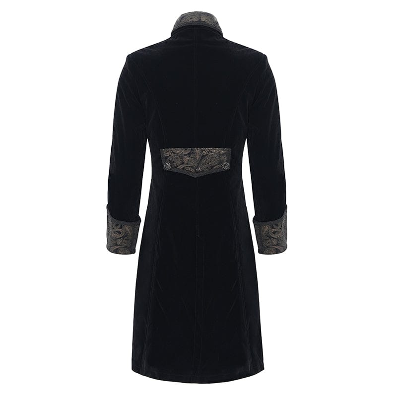 DEVIL FASHION Men's Gothic Lapel Single-breasted Jacket