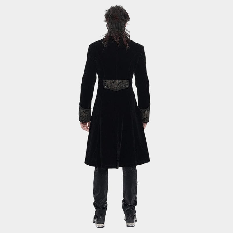 DEVIL FASHION Men's Gothic Lapel Single-breasted Jacket