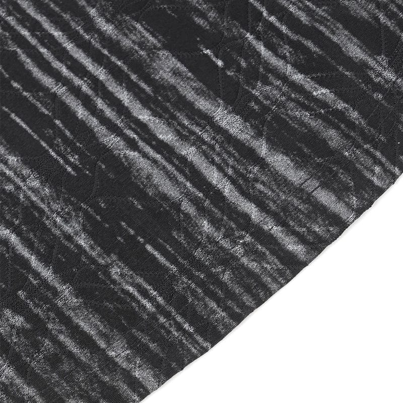 DEVIL FASHION Men's Gothic Ribbed Mesh Splice Zipper Vest